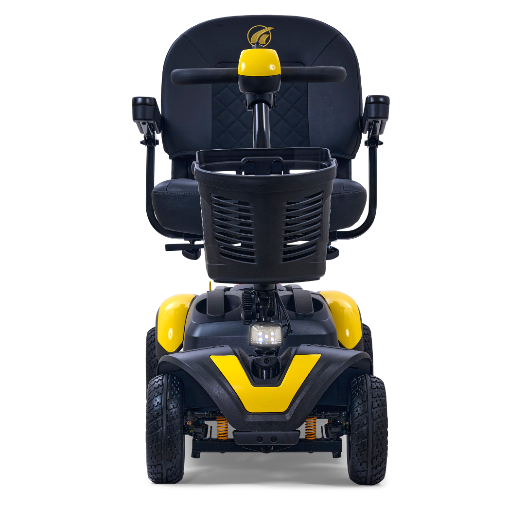 Golden GB148 BuzzAround EX 4-Wheel Long Range Travel Scooter - Canary Yellow front