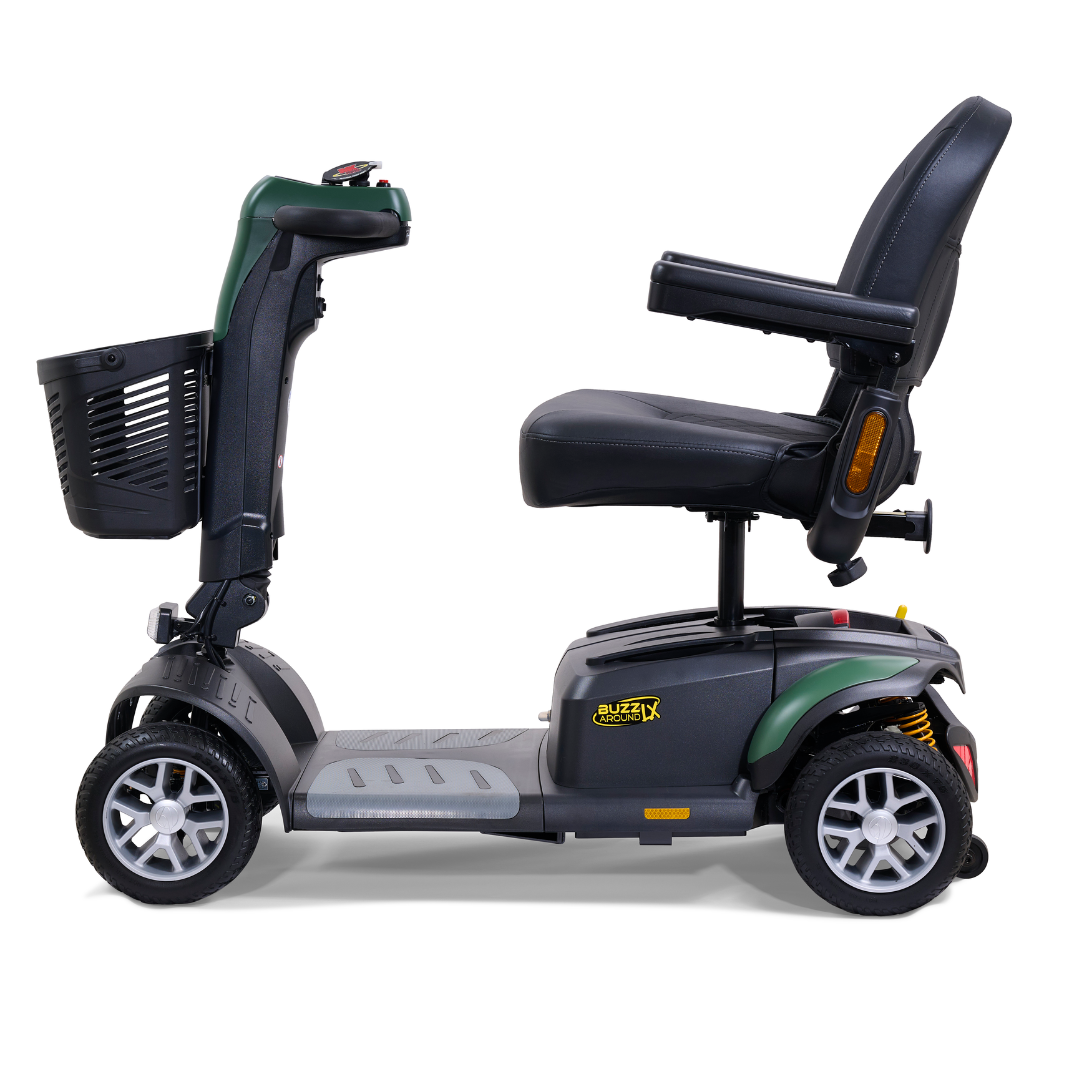Golden Tech Buzzaround LX Extreme Luxury Full Size Travel Mobility Scooter - 4 Wheel - Green left