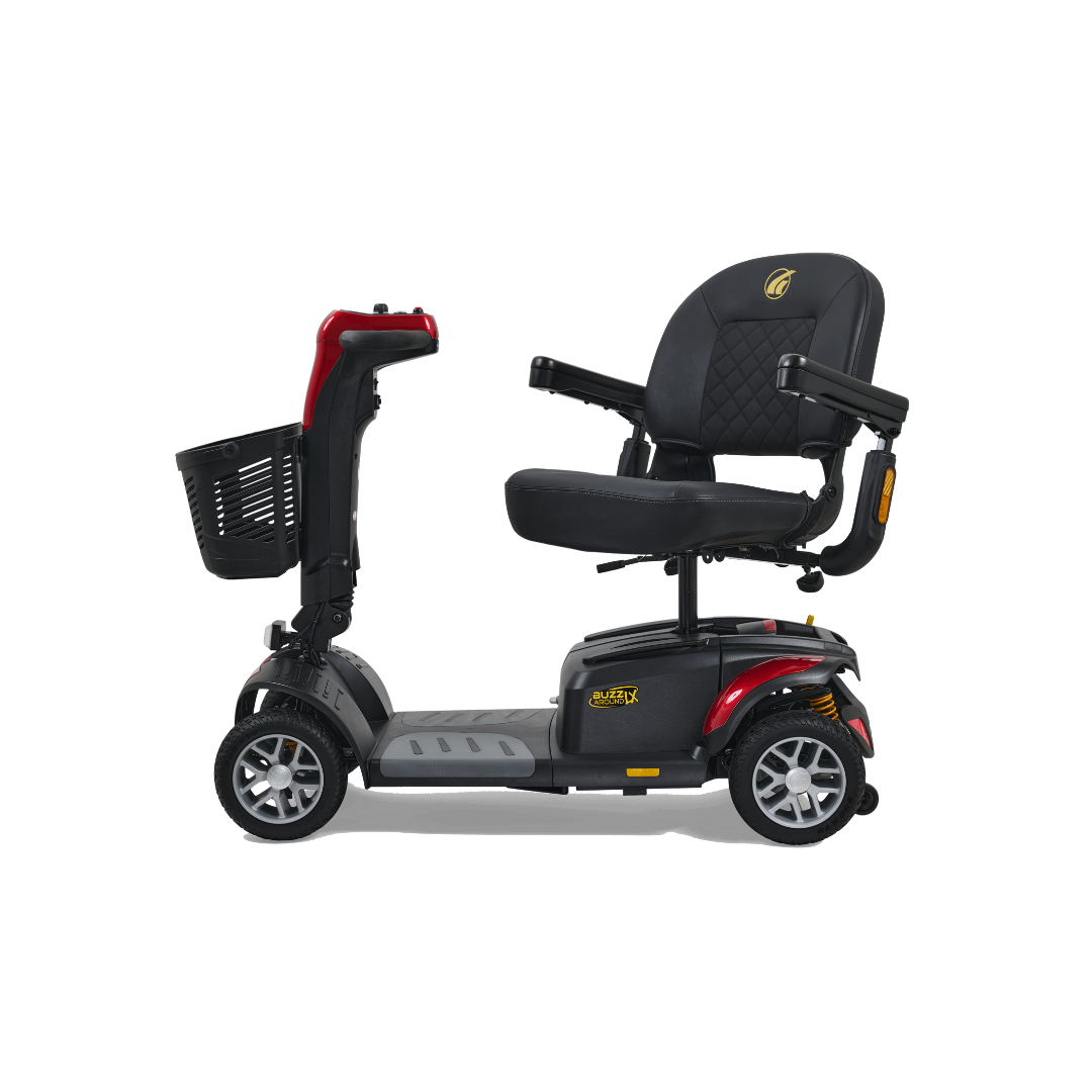 Golden Tech Buzzaround LX Extreme Luxury Full Size Travel Mobility Scooter - 4 Wheel - seat with swivel feature