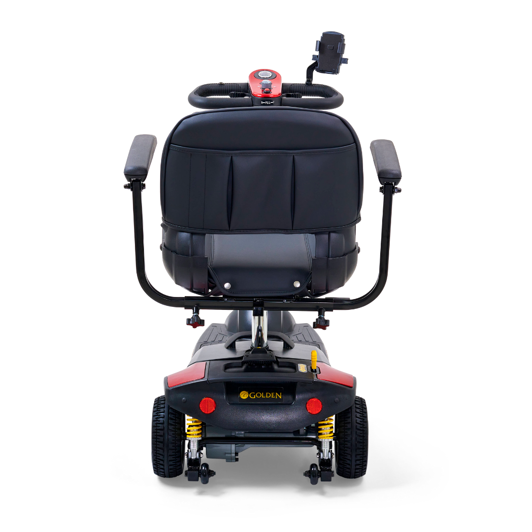 Golden Tech Buzzaround XLS-HD 3-Wheel Portable Scooter with Suspension - Red variant rear