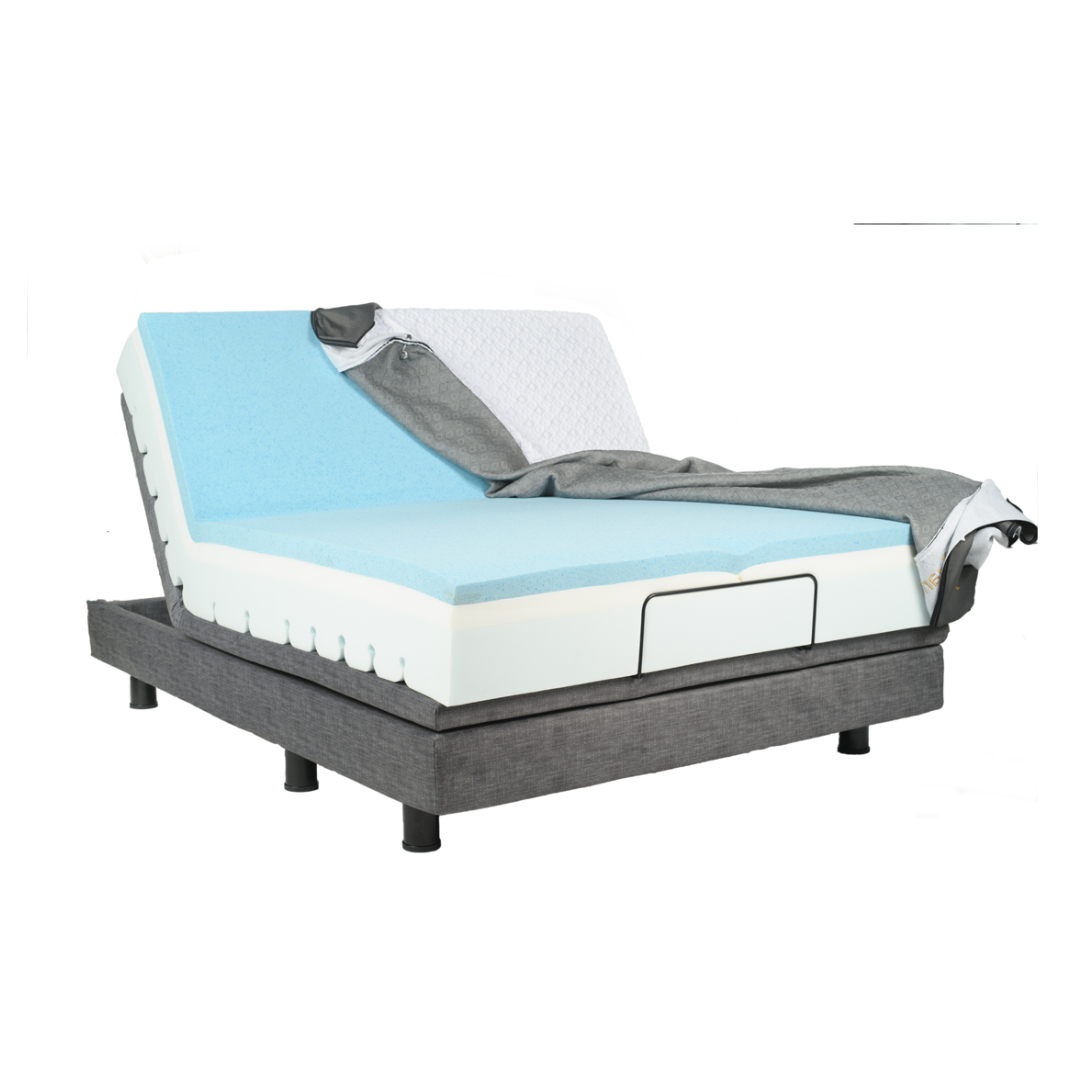 Golden Tech Relax Memory Foam Mattress with GelFlex partially folded