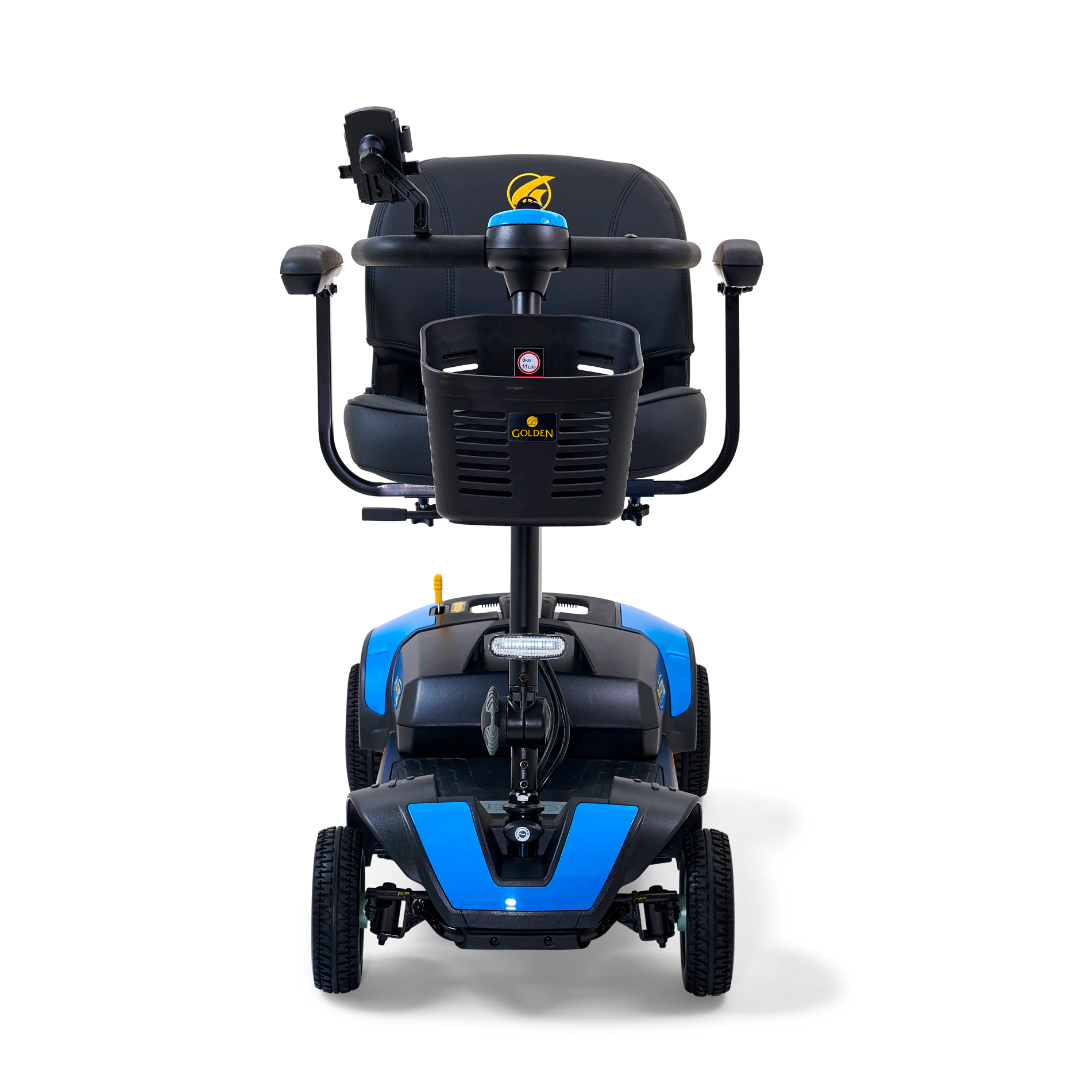 Golden Technologies Buzzaround XL 4-Wheel Long Range Mobility Scooter - Blue front