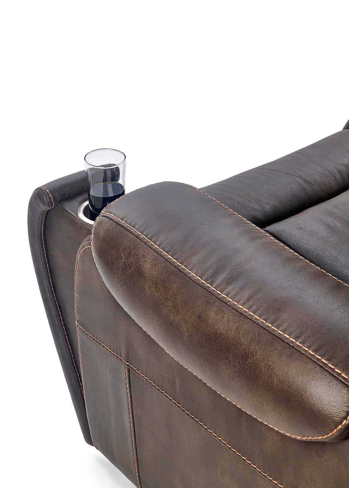 Golden Technologies Titan Luxury Reclining Power Lift Chair - Built in Table - Graphite with built-in cup holder