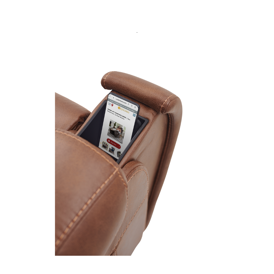 Golden Technologies Titan Luxury Reclining Power Lift Chair - Built in Table - wireless charger in arm rest