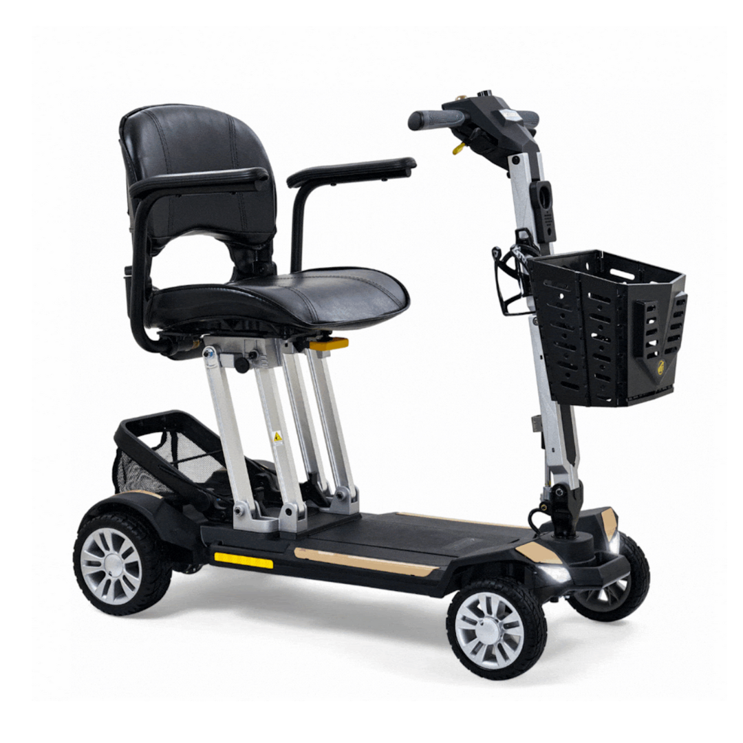 Golden Buzzaround Carry-On Folding Airline Approved Travel Scooter - Desert Tan