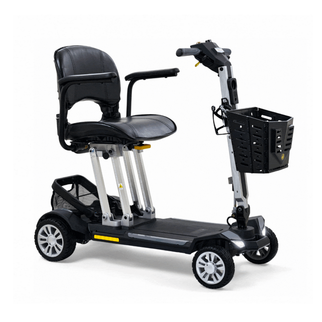 Golden Buzzaround Carry-On Folding Airline Approved Travel Scooter - Stone Grey
