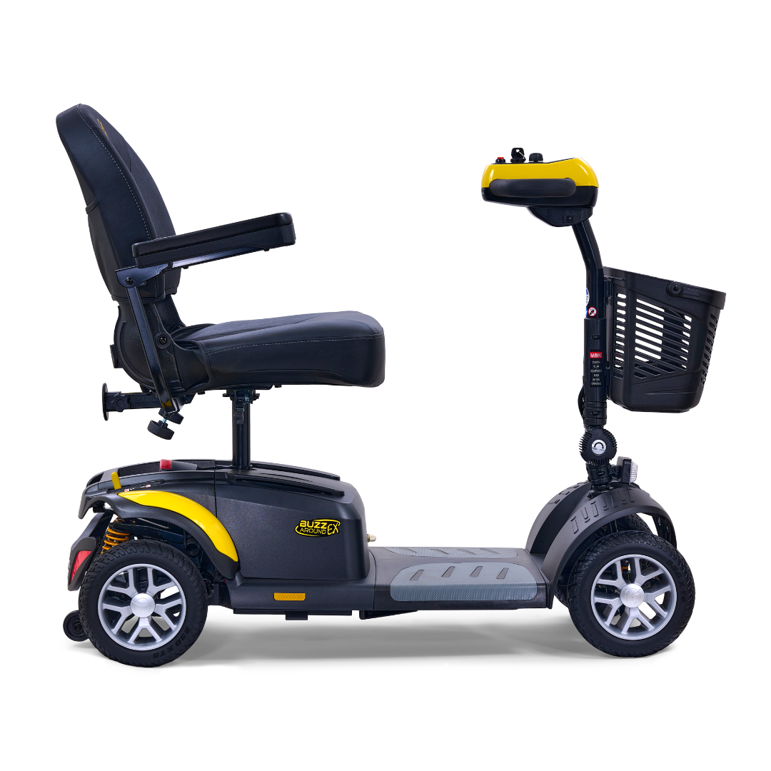 Golden GB148 BuzzAround EX 4-Wheel Long Range Travel Scooter - Canary Yellow right