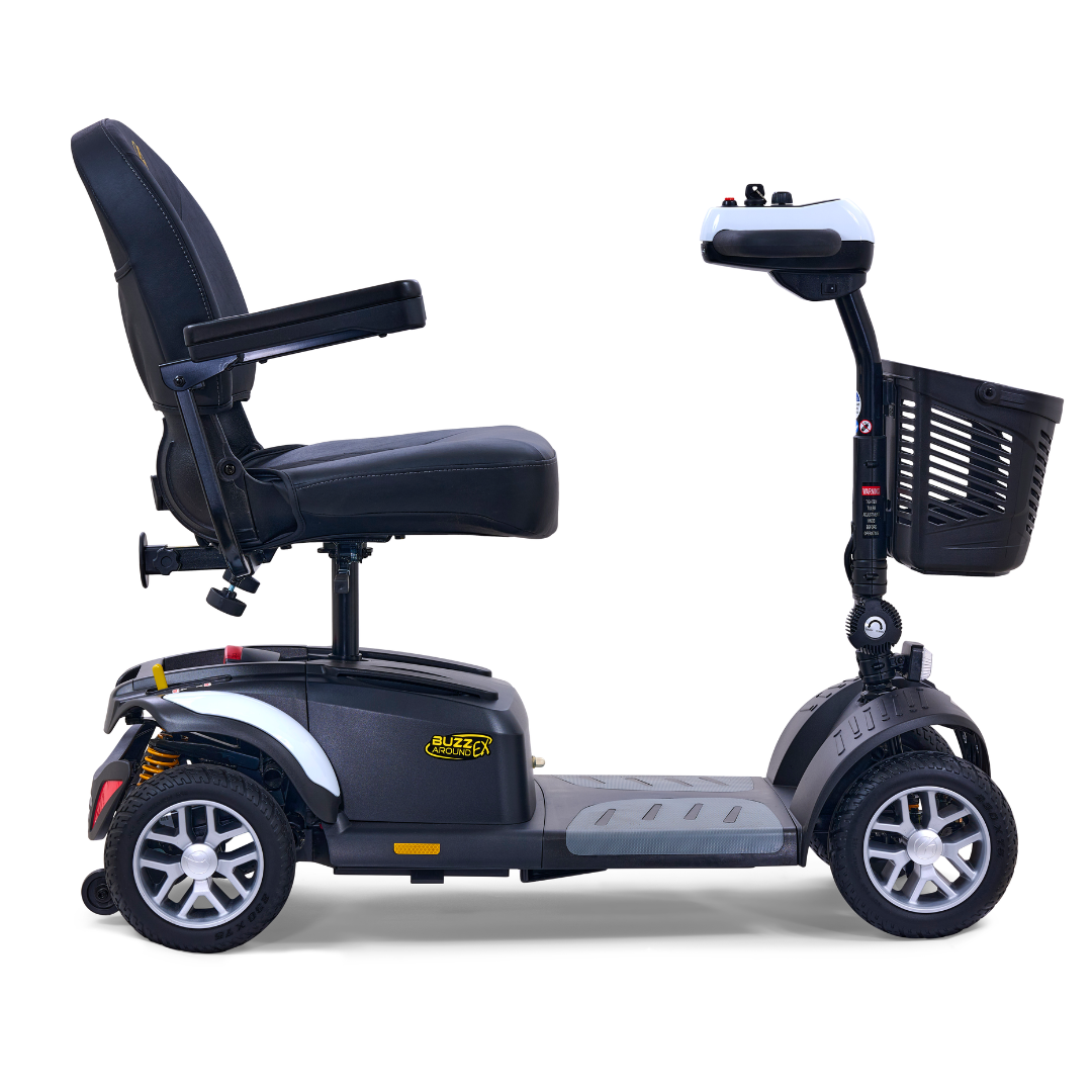 Golden GB148 BuzzAround EX 4-Wheel Long Range Travel Scooter - Crisp White