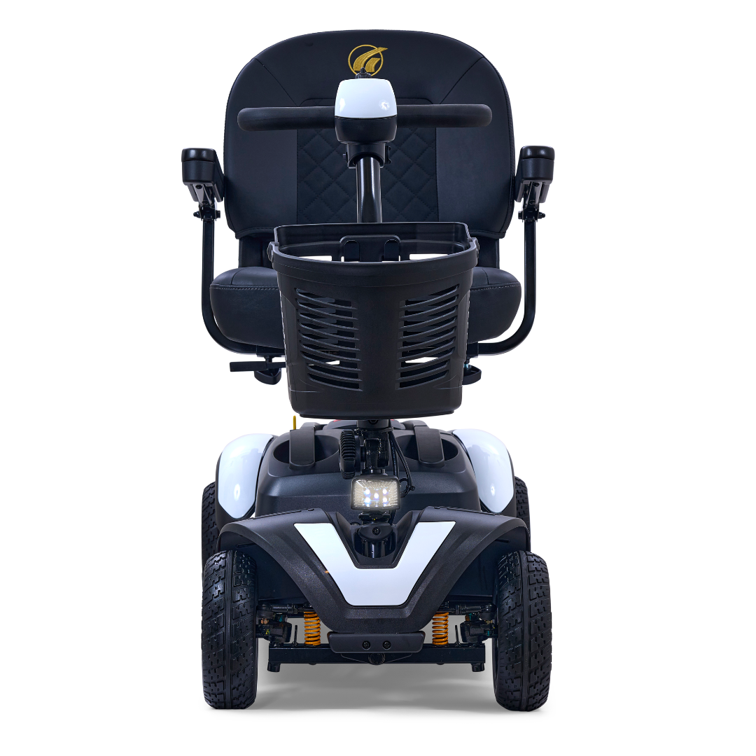 Golden GB148 BuzzAround EX 4-Wheel Long Range Travel Scooter - Crisp White front