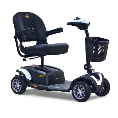 Golden GB148 BuzzAround EX 4-Wheel Long Range Travel Scooter - Crisp White front right
