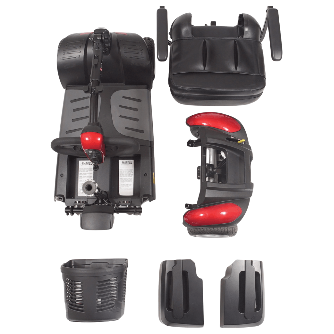 Golden GB148 BuzzAround EX 4-Wheel Long Range Travel Scooter - Disassembled