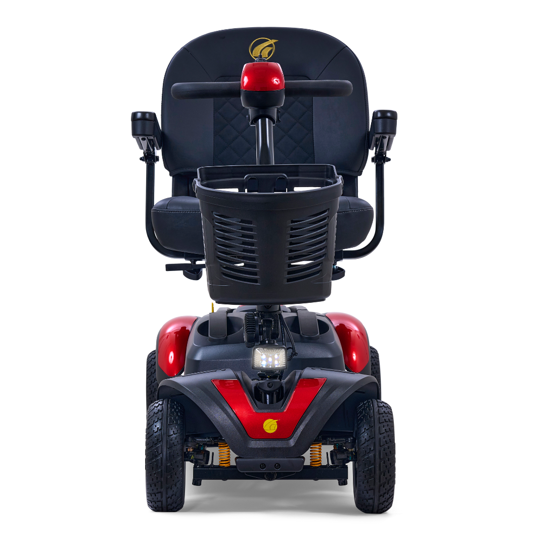 Golden GB148 BuzzAround EX 4-Wheel Long Range Travel Scooter - Red front