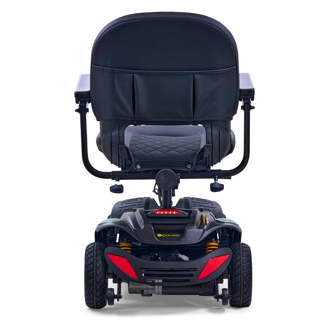 Golden GB148 BuzzAround EX 4-Wheel Long Range Travel Scooter - Red rear