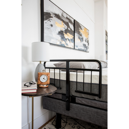 Golden Passport™ Hi Low Adjustable Bed with Dual-Zone Vibrating Massage - Bed Rail attached