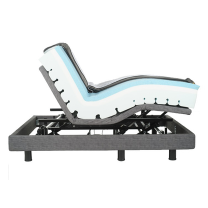 Golden Passport™ Hi Low Adjustable Bed with Dual-Zone Vibrating Massage - Mattress layers