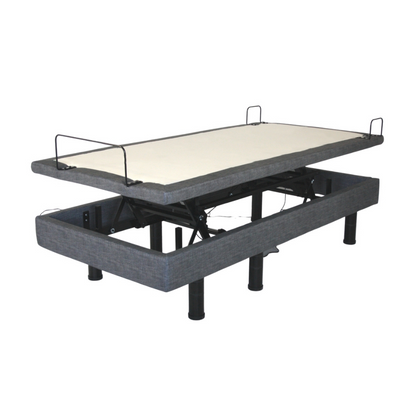 Golden Passport™ Hi Low Adjustable Bed with Dual-Zone Vibrating Massage - Twin XL Bed Frame only raised vertically