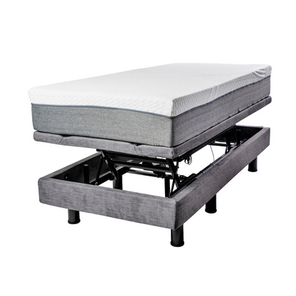 Golden Passport™ Hi Low Adjustable Bed with Dual-Zone Vibrating Massage - Twin XL Bed with Mattress Package