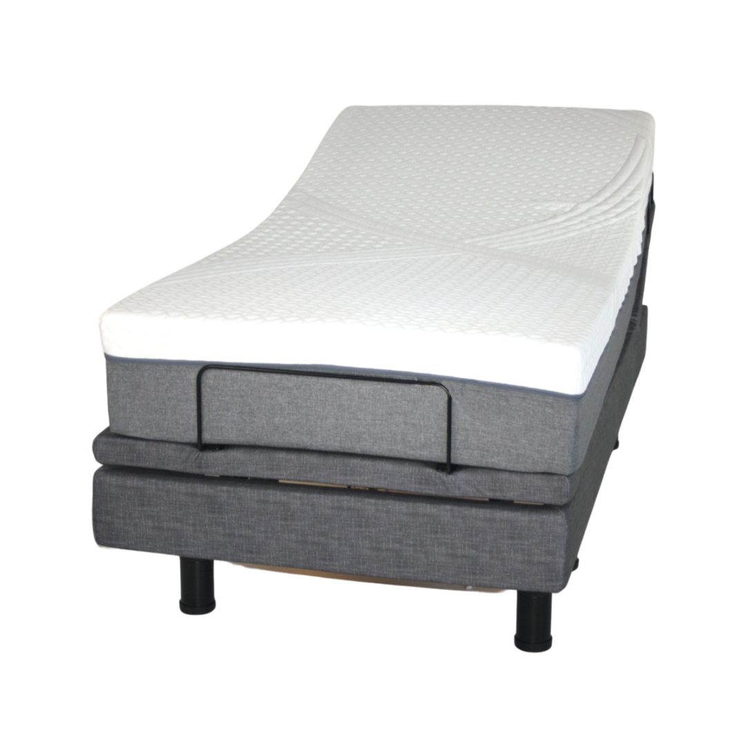Golden Passport™ Hi Low Adjustable Bed with Dual-Zone Vibrating Massage - Twin XL Bed with Mattress Package