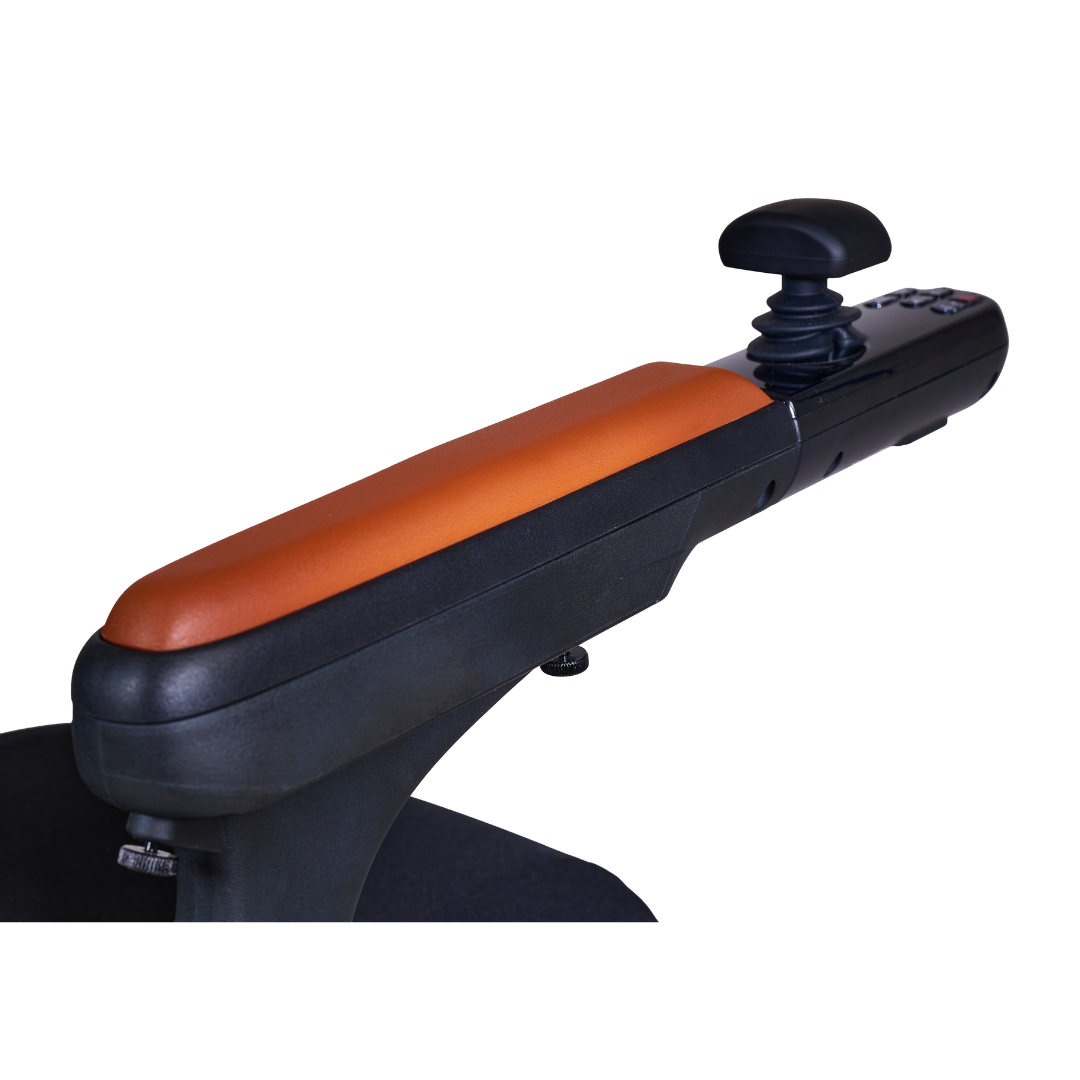 Golden Tech Ally Pro All-Terrain Smart Power Wheelchair - navigation stick on arm rest