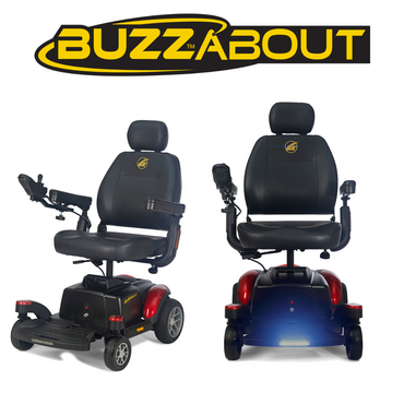 Golden Tech Buzzabout Compact Power Wheelchair with Front LED Sensor