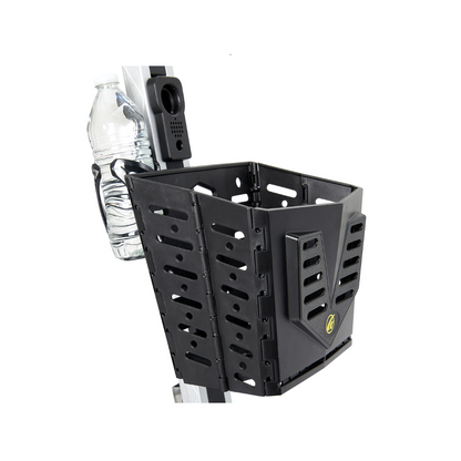Golden Tech Buzzaround Carry-On Folding Travel Scooter with Travel Battery - Carrying Basket