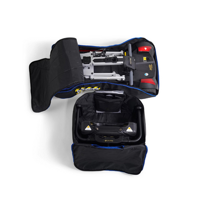 Golden Tech Buzzaround Carry-On Travel Scooter with Travel Battery and Protective Case - Packed