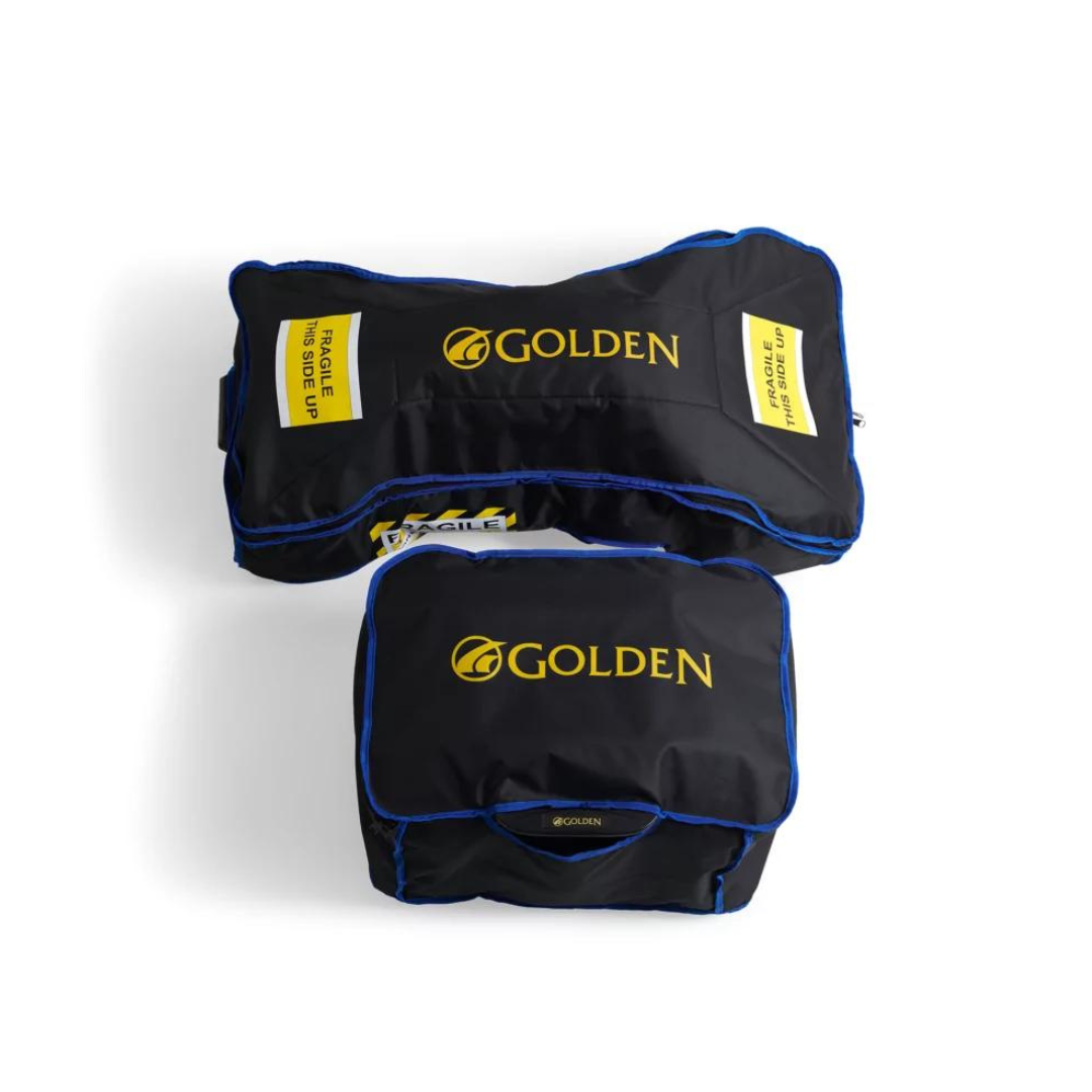 Golden Tech Buzzaround Carry-On Travel Scooter with Travel Battery and Protective Case - Packed