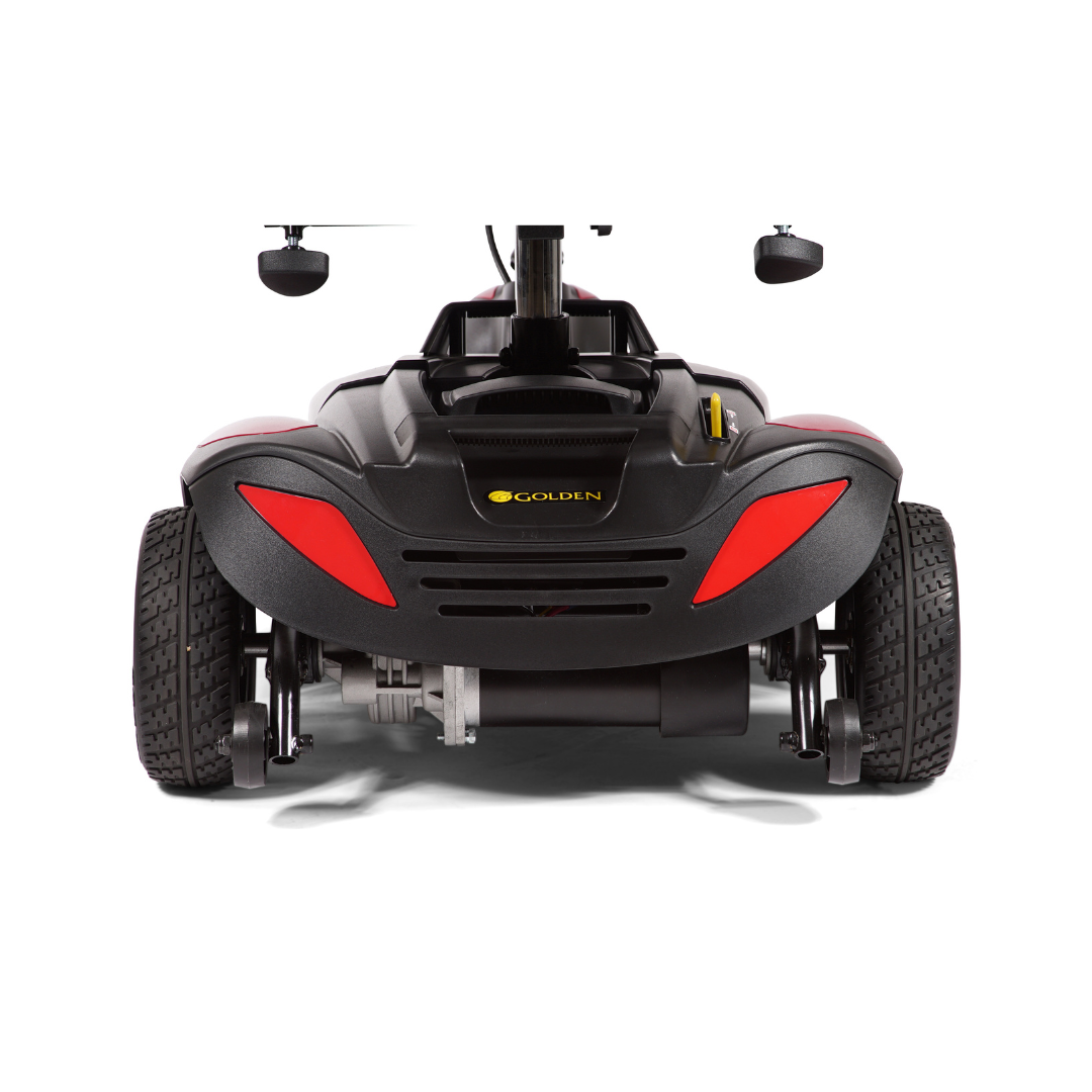 Golden Tech Buzzaround LT 3-Wheel Power Scooter-Red - Base