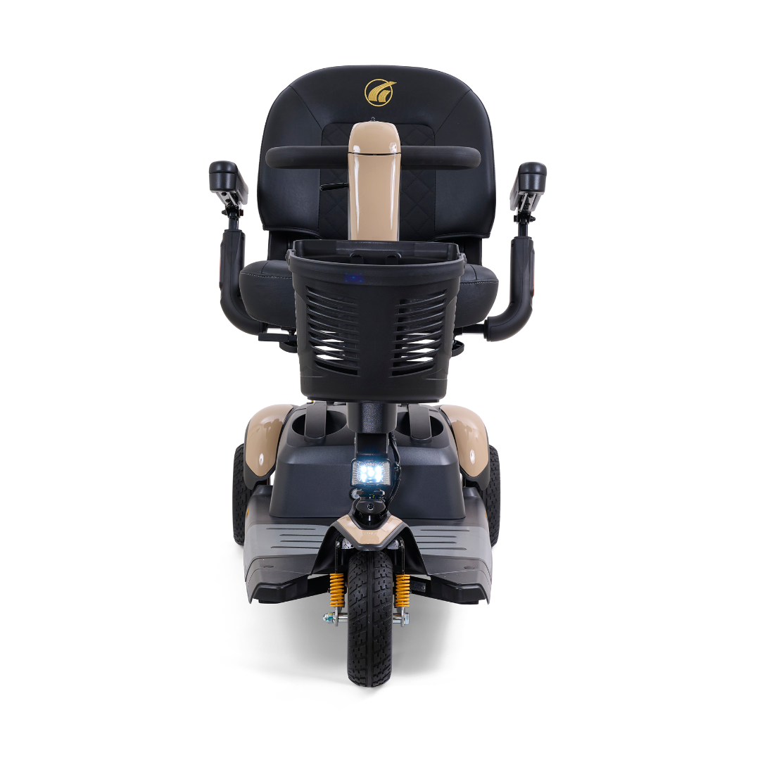 Golden Tech Buzzaround LX - Luxury 3 Wheel Portable Mobility Scooter - Desert Tan front