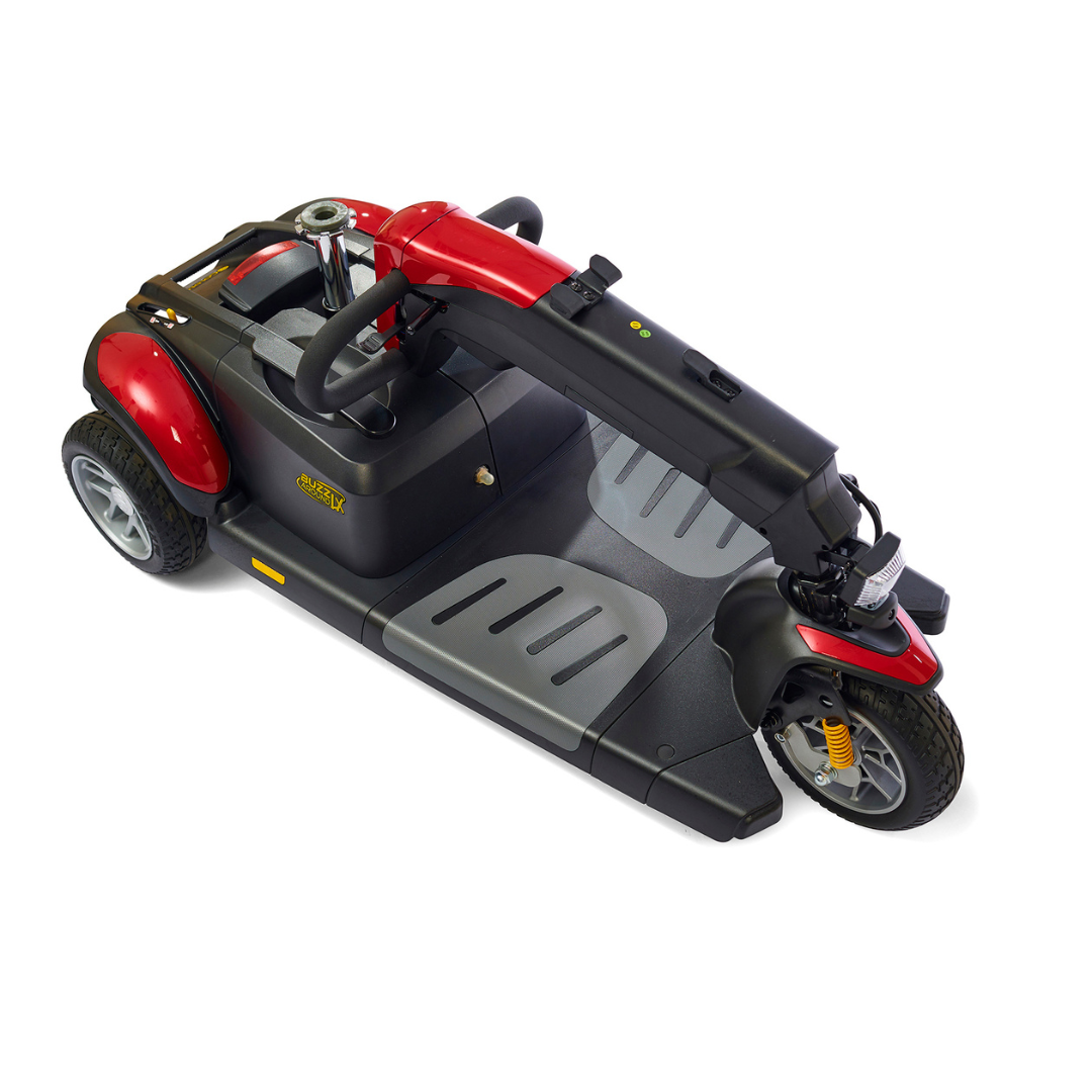 Golden Tech Buzzaround LX - Luxury 3 Wheel Portable Mobility Scooter - Folded