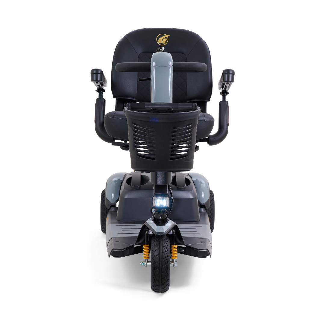 Golden Tech Buzzaround LX - Luxury 3 Wheel Portable Mobility Scooter - Stone Grey front