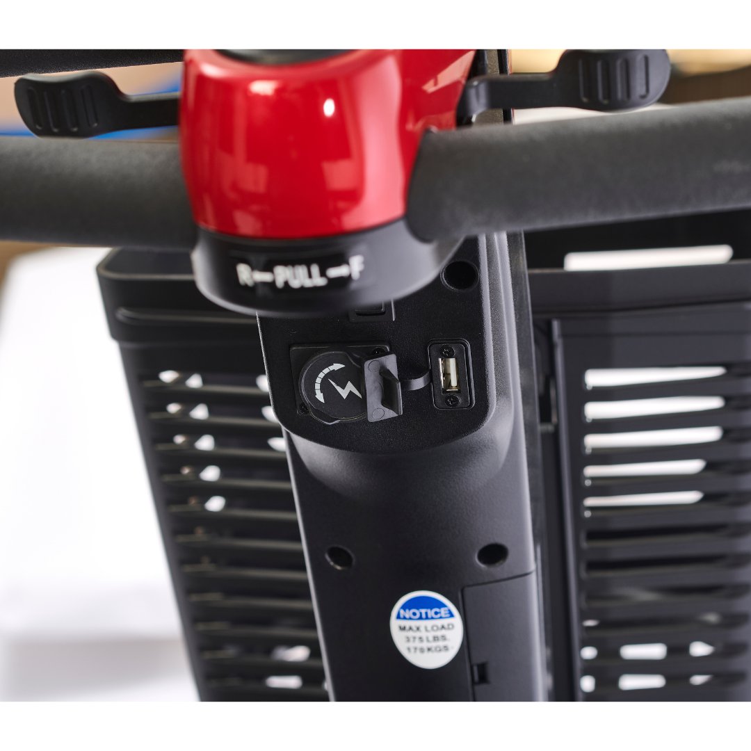 Golden Tech Buzzaround LX - Luxury 3 Wheel Portable Mobility Scooter - USB Socket