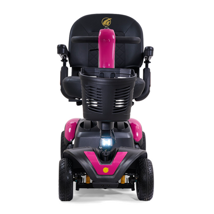 Golden Tech Buzzaround LX Extreme Luxury Full Size Travel Mobility Scooter - 4 Wheel - Pink front