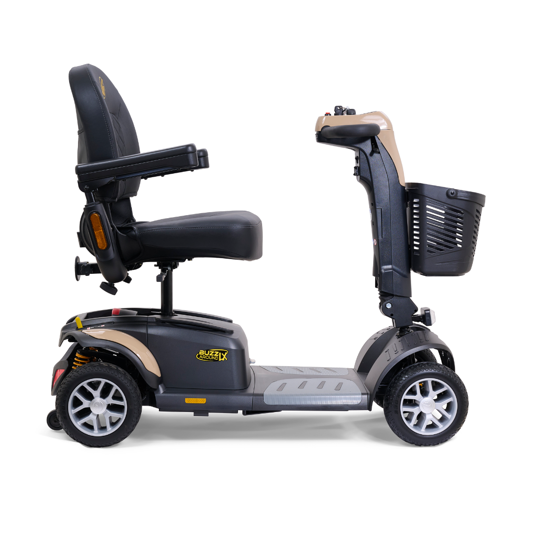 Golden Tech Buzzaround LX Extreme Luxury Full Size Travel Mobility Scooter - 4 Wheel - Tan right