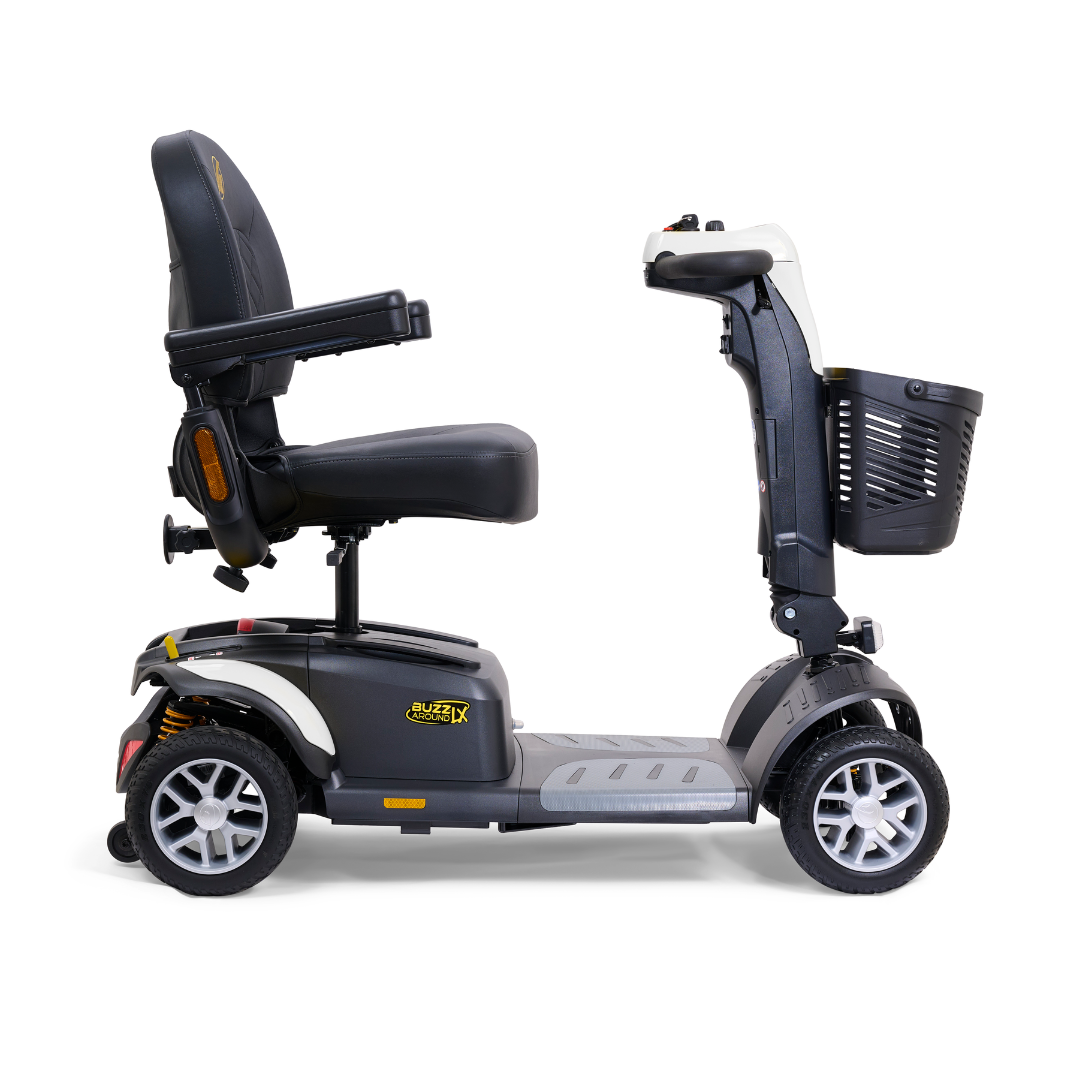 Golden Tech Buzzaround LX Extreme Luxury Full Size Travel Mobility Scooter - 4 Wheel - White
