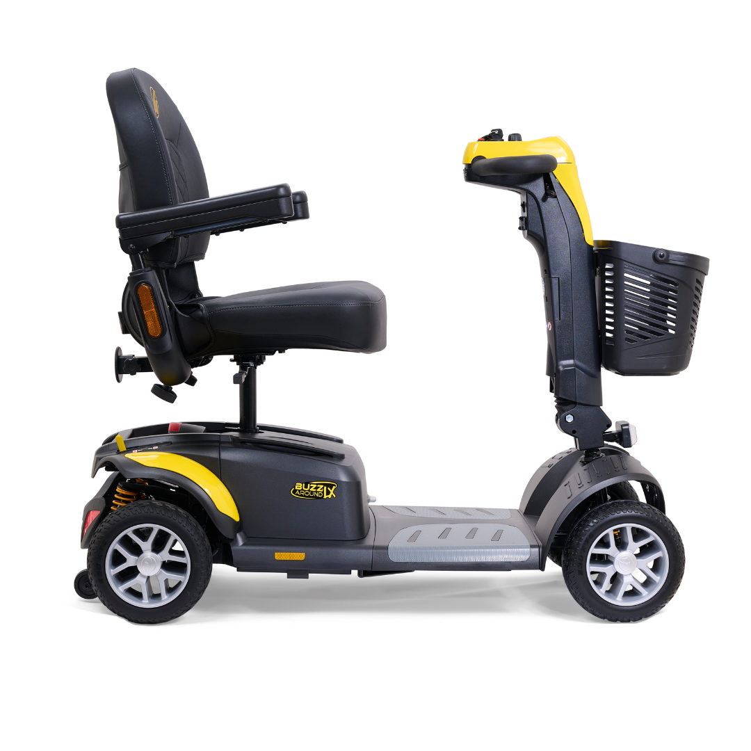 Golden Tech Buzzaround LX Extreme Luxury Full Size Travel Mobility Scooter - 4 Wheel - Yellow right