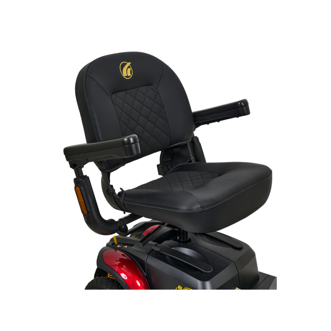 Golden Tech Buzzaround LX Extreme Luxury Full Size Travel Mobility Scooter - 4 Wheel - high back seat with armrests