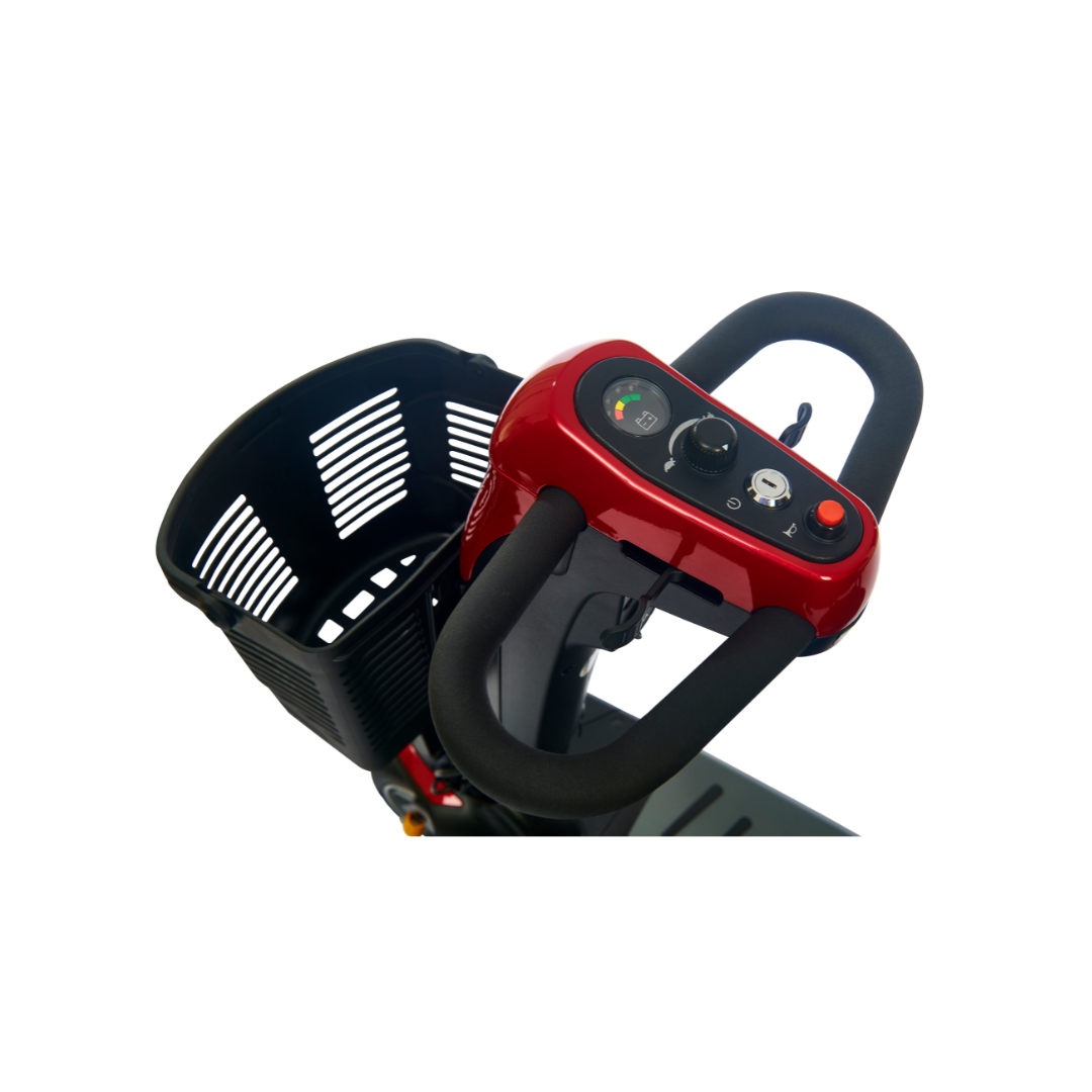 Golden Tech Buzzaround LX Extreme Luxury Full Size Travel Mobility Scooter - 4 Wheel - steering panel