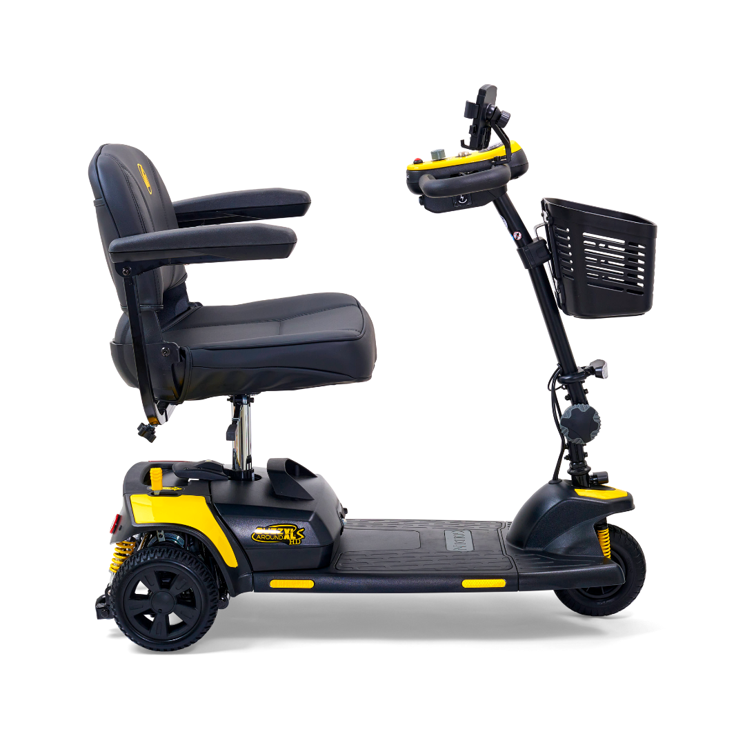 Golden Tech Buzzaround XLS-HD 3-Wheel Portable Scooter with Suspension - Canary Yellow right