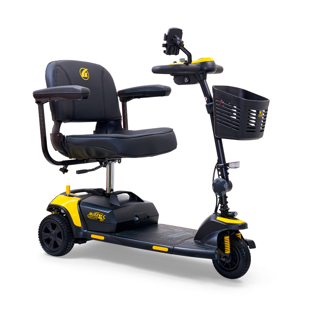 Golden Tech Buzzaround XLS-HD 3-Wheel Portable Scooter with Suspension - Canary Yellow right