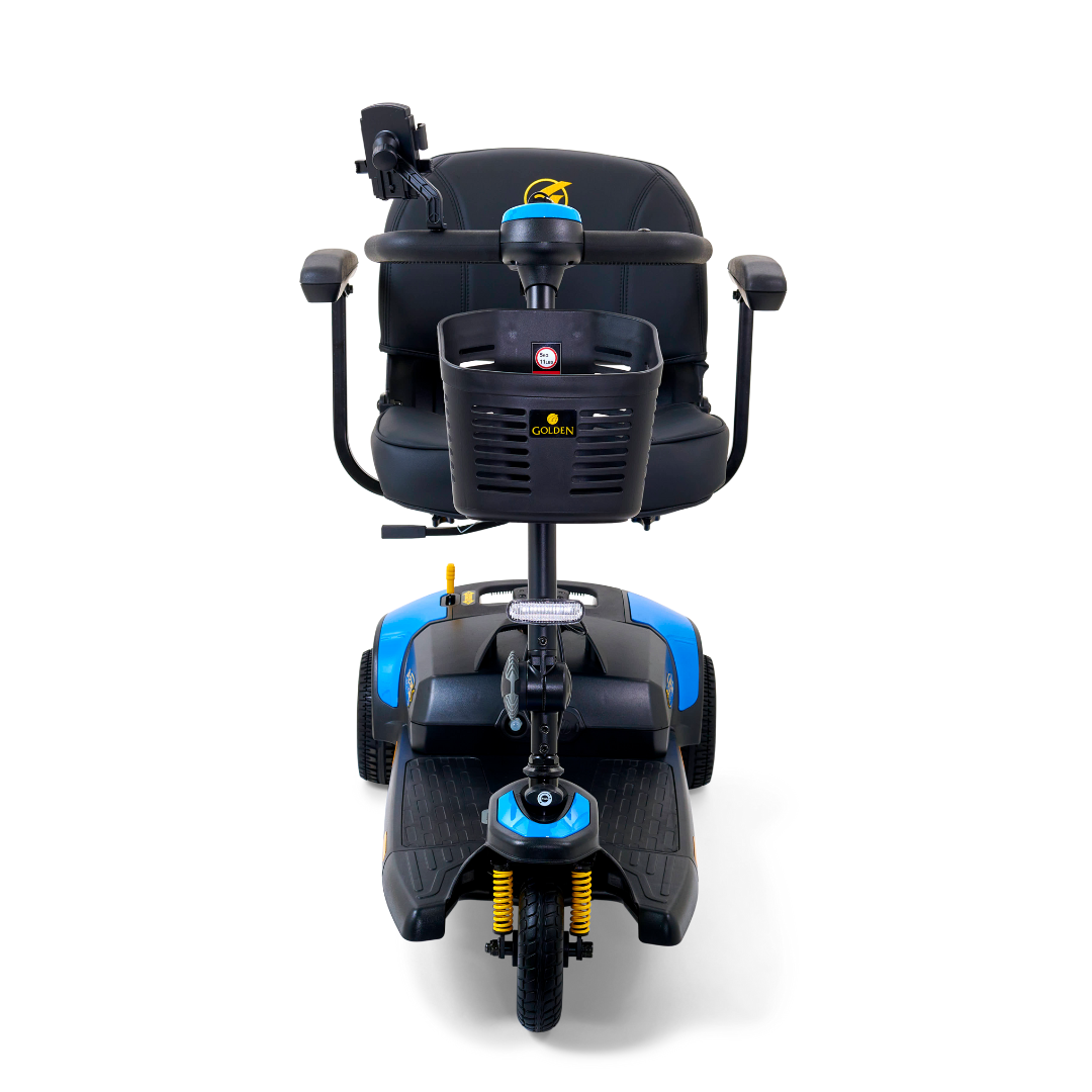 Golden Tech Buzzaround XLS-HD 3-Wheel Portable Scooter with Suspension - Coastal Blue variant front