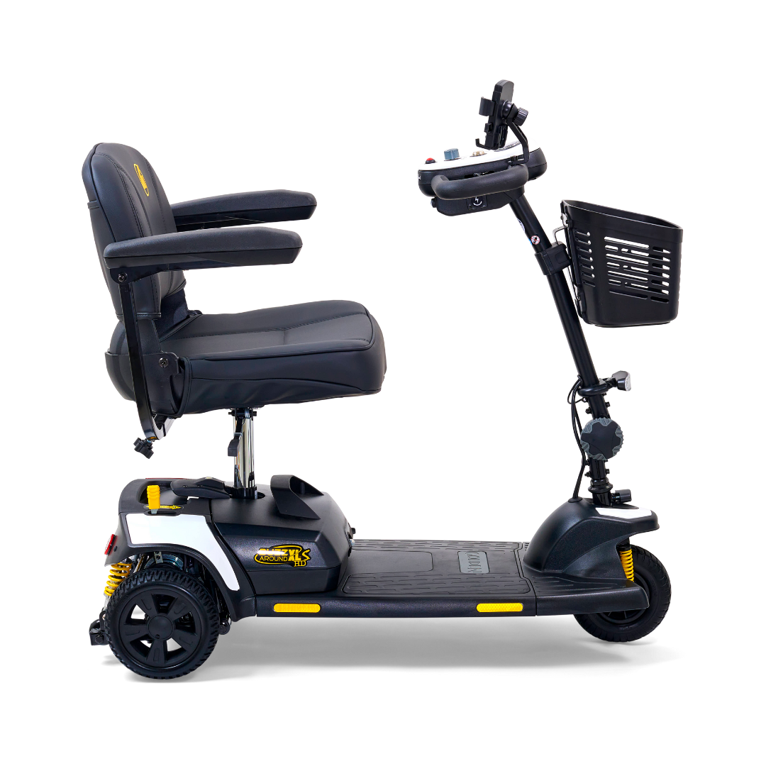 Golden Tech Buzzaround XLS-HD 3-Wheel Portable Scooter with Suspension - White right