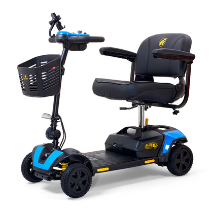 Golden Tech Buzzaround XLSHD 4-Wheel Portable Scooter with Suspension - Coastal Blue left