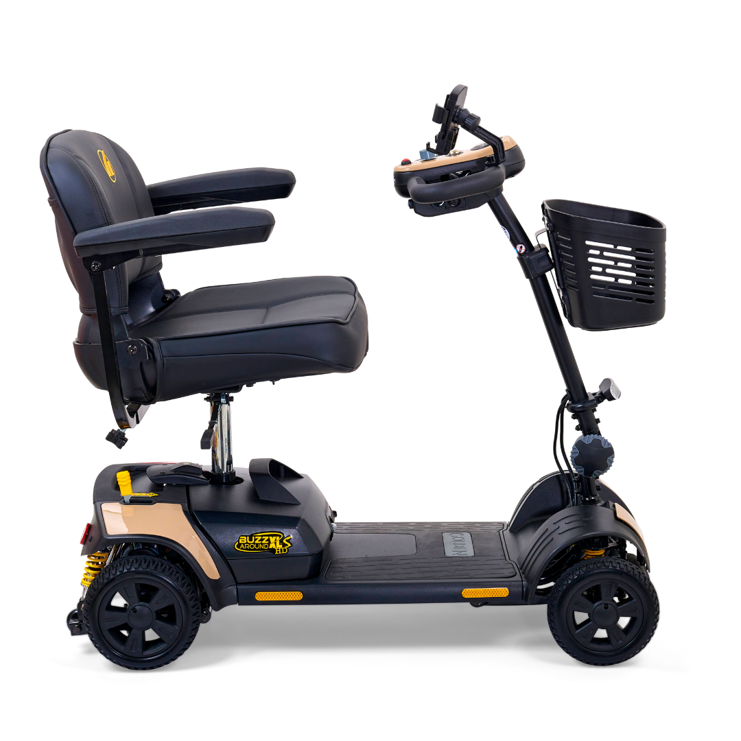 Golden Tech Buzzaround XLSHD 4-Wheel Portable Scooter with Suspension - Desert Tan