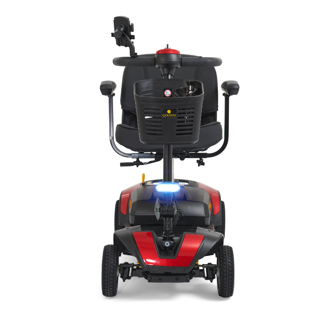 Golden Tech Buzzaround XLSHD 4-Wheel Portable Scooter with Suspension - Red front