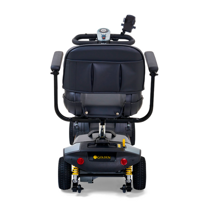 Golden Tech Buzzaround XLSHD 4-Wheel Portable Scooter with Suspension - Stone Gray rear
