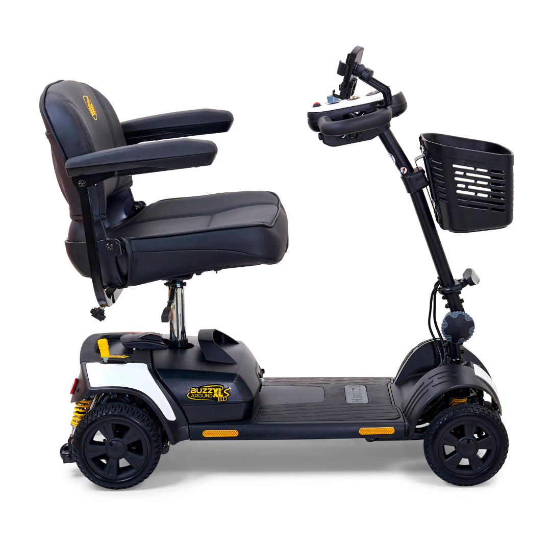 Golden Tech Buzzaround XLSHD 4-Wheel Portable Scooter with Suspension - White