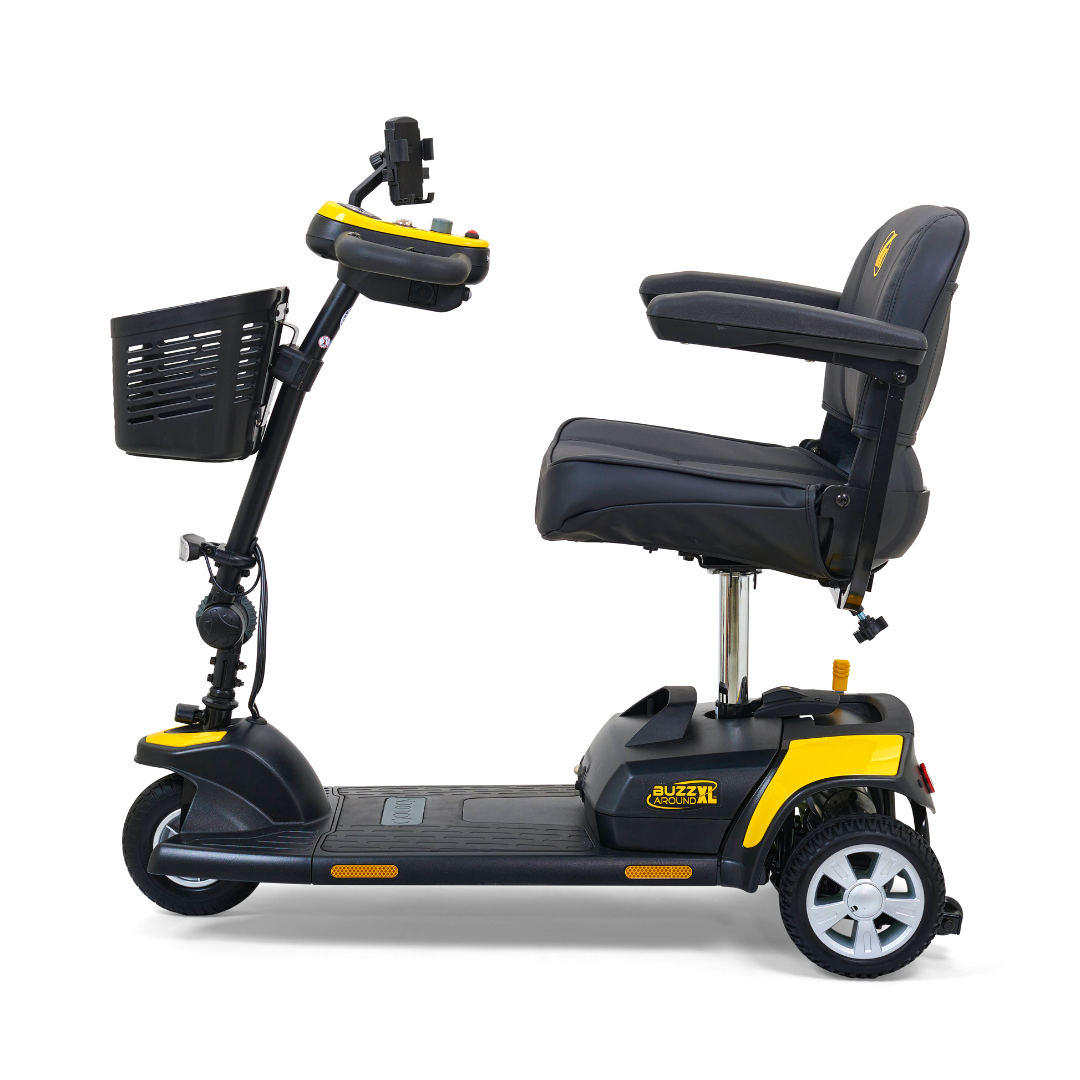 Golden Tech Buzzaround XL 3-Wheel Mobility Scooter - Canary Yellow left