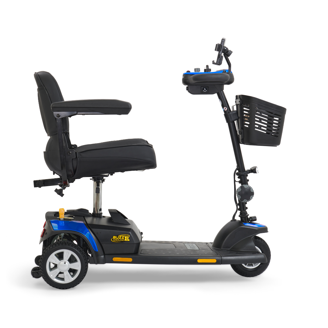 Golden Tech Buzzaround XL 3-Wheel Mobility Scooter - Coastal Blue right