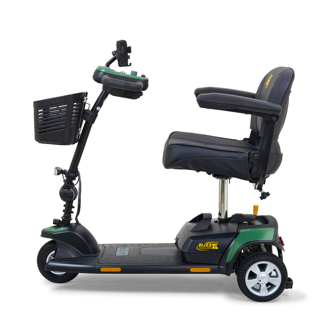Golden Tech Buzzaround XL 3-Wheel Mobility Scooter - Matte Green